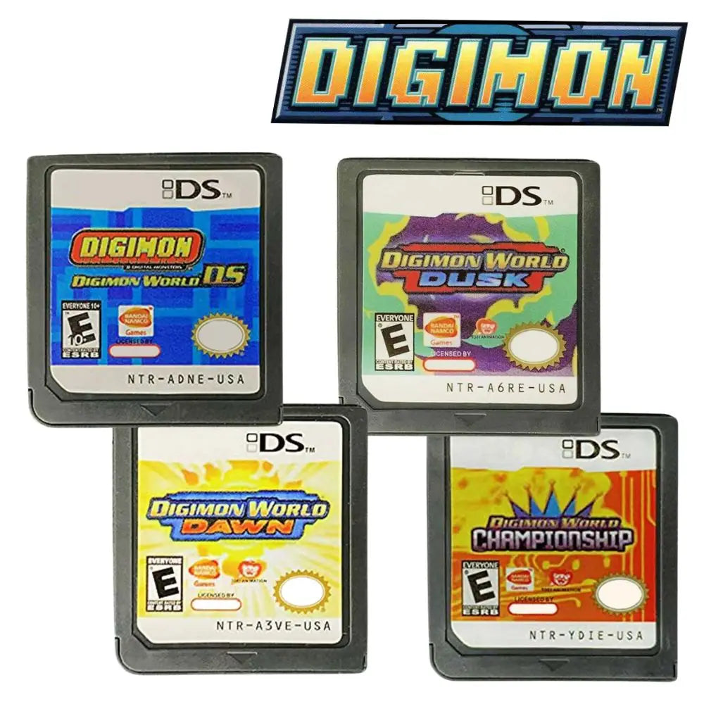 DS Game Digimon World Card Series Championship/Digimon World DS/Digimon World Dusk Video Game Console Card for NDS 3DS