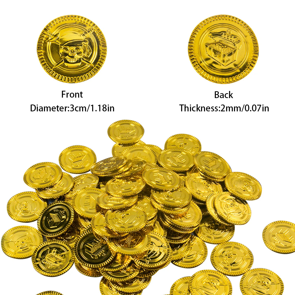 Children Pirate Captain Cosplay Costume Props Pirate Eye Patch Hook Coins Telescope Kids Favors Gift Toy Pirate Party Halloween