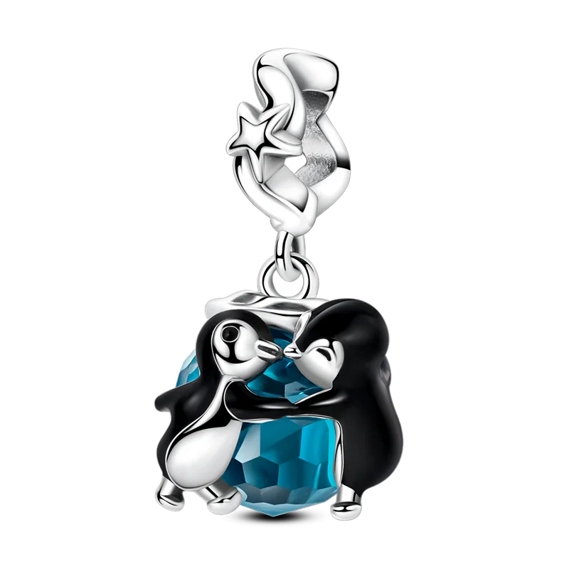 Original Charms Bead 925 Sterling Silver Inlaid Zirconium Bowknot Love Heart Balloon Pendants Fit Bracelet DIY Jewelry Marking