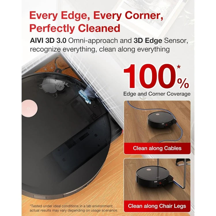 S14 Plus Robot Vacuum and Mop, 18,000Pa Suction, OZMO Roller Mopping, ZeroTangle 2.0, TruEdge 3D Sensor, All-in-One Statio