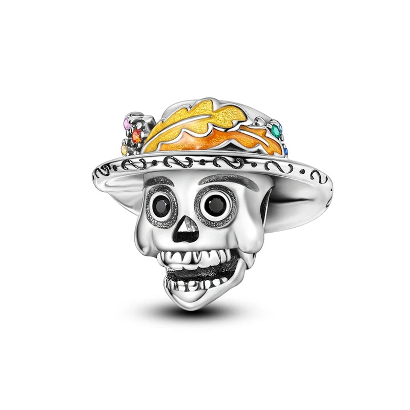 Halloween Pumpkin Series 925 Silver Orange Harvest Charms Beads For Original Bracelet For Women Jewelry Making Gift