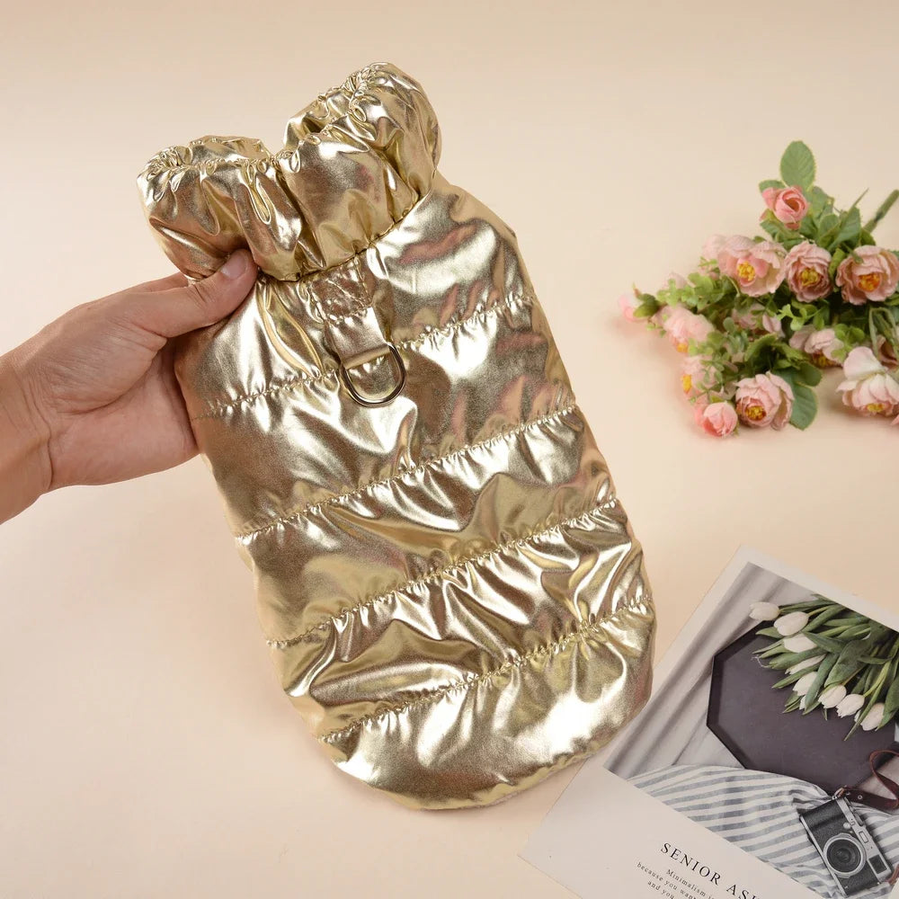 Dog Coat Winter Waterproof Clothes For Small Medium Dogs Cats Warm Fleece Puppy Vest Jacket With D-ring Yorkie Chihuahua Costume