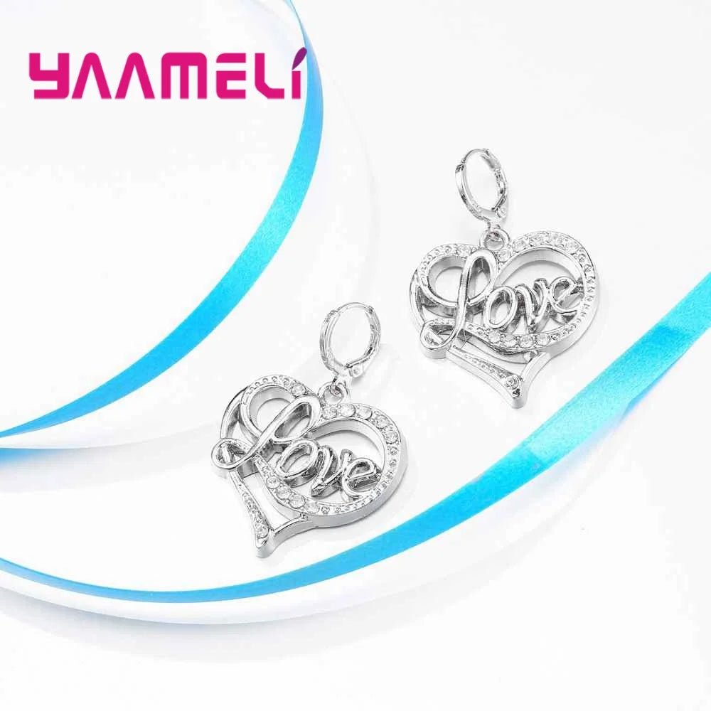 Factory Price Top Quality Wedding Jewelry Accessories 925 Sterling Silver Necklace Earrings Pendants