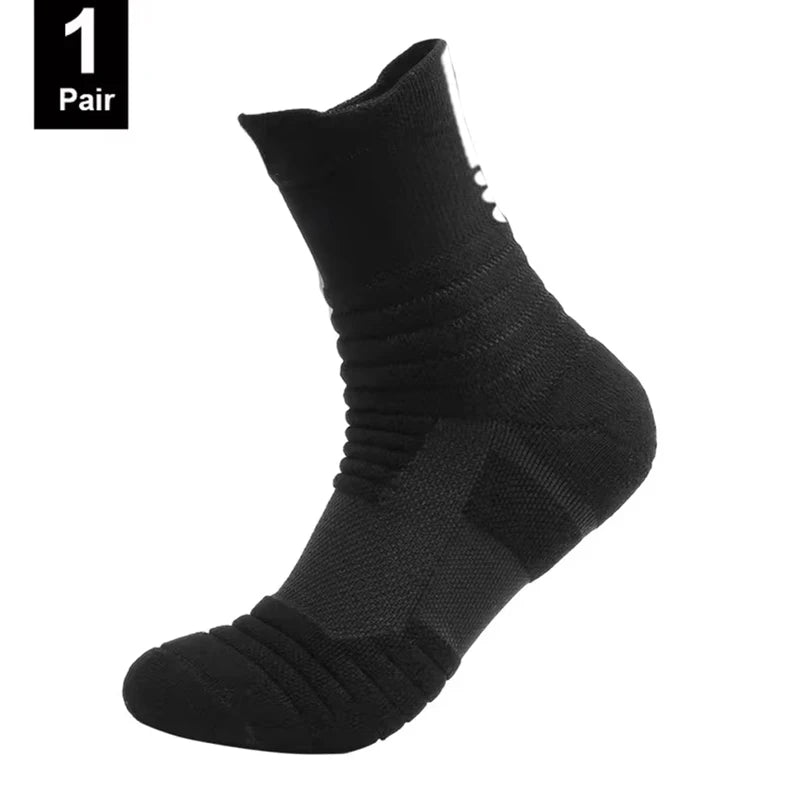 1/3 Pairs Anti-slip Football Socks Men Cotton Sock Short Long Tube Soccer Basketball Sport Socks Breathable Deodorous Sock 39-45
