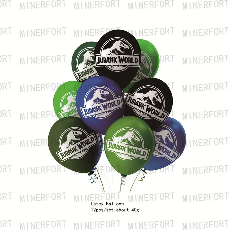 Jurassic world Themed Party Supplies Disposable Cutlery Jurassic World Dinosaur Birthday Party Decorations Jungle Party Supplies