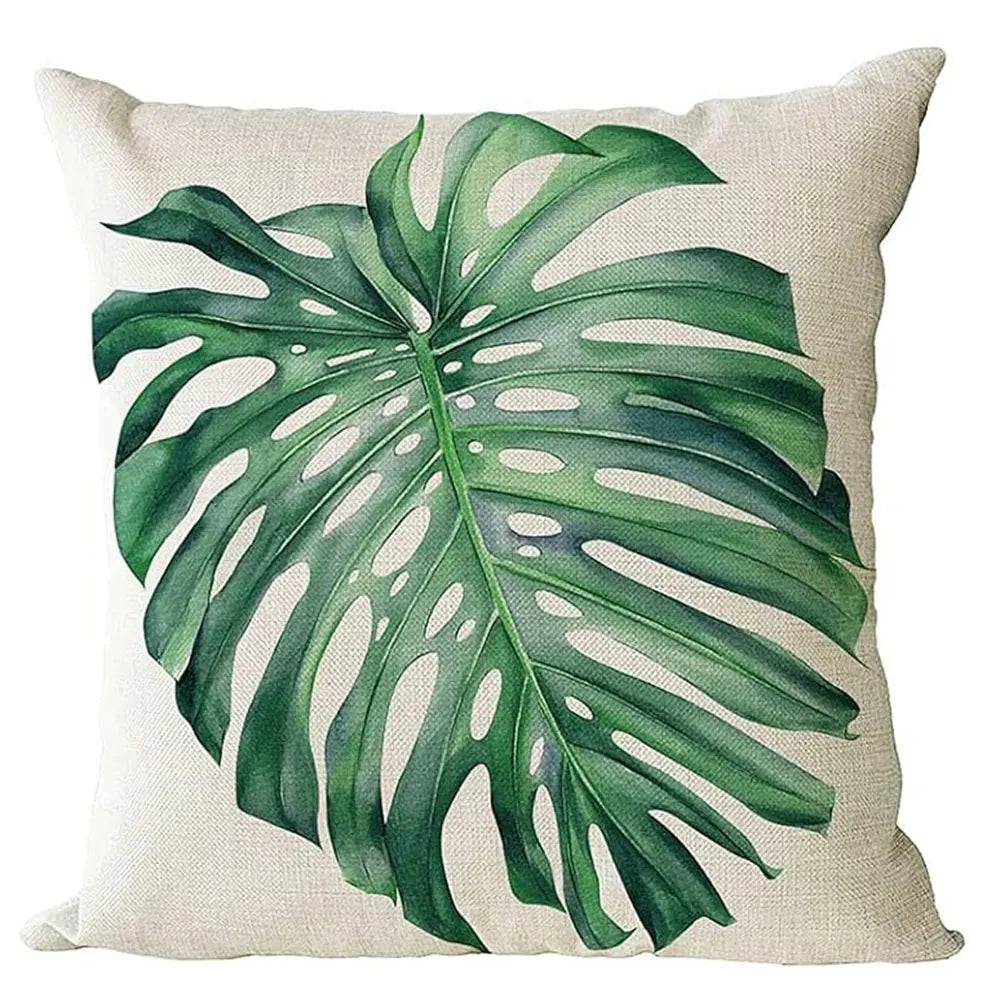 Fresh Green Plant - fashion PillowcasesBedroom Living Room Sofa Home Decor Polyester Cushion Cover with Zipper