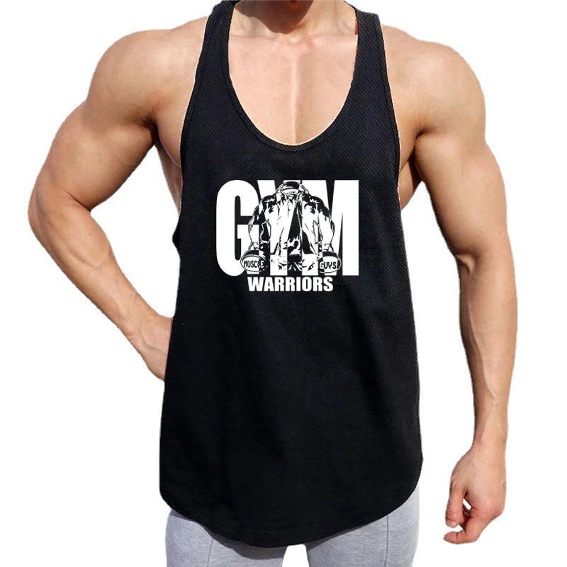 Gym Clothing Mens Mesh Fitness Stringer Tank Top Men Bodybuilding Vest Running Vest Workout Sleeveless T Shirt Sports Tanktop