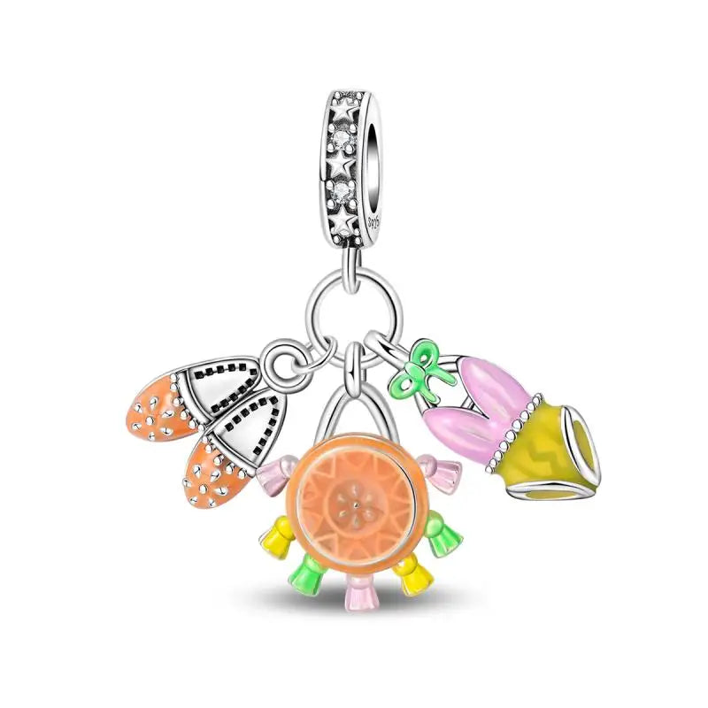 925 Sterling Silver Crab Beach Ocean Vacation Beads 3mm DIY Holiday Fine Jewelry Gift Making