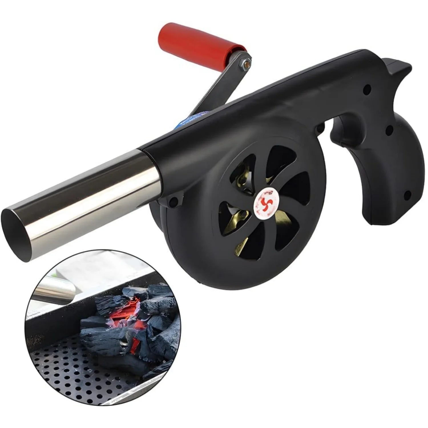 Outdoor Cooking barbecue blower Portable Hand Crank Fan Air Blower Grill Picnic Camping Stove Accessories Barbecue Tools