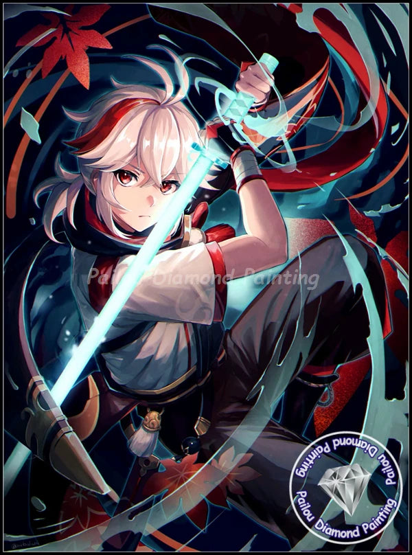 MINISO 5D DIY Diamond Painting Xiao Kazuha Wanderer Style Embroidery Square/Circular Mosaic Art Home Decoration Handmade DIY