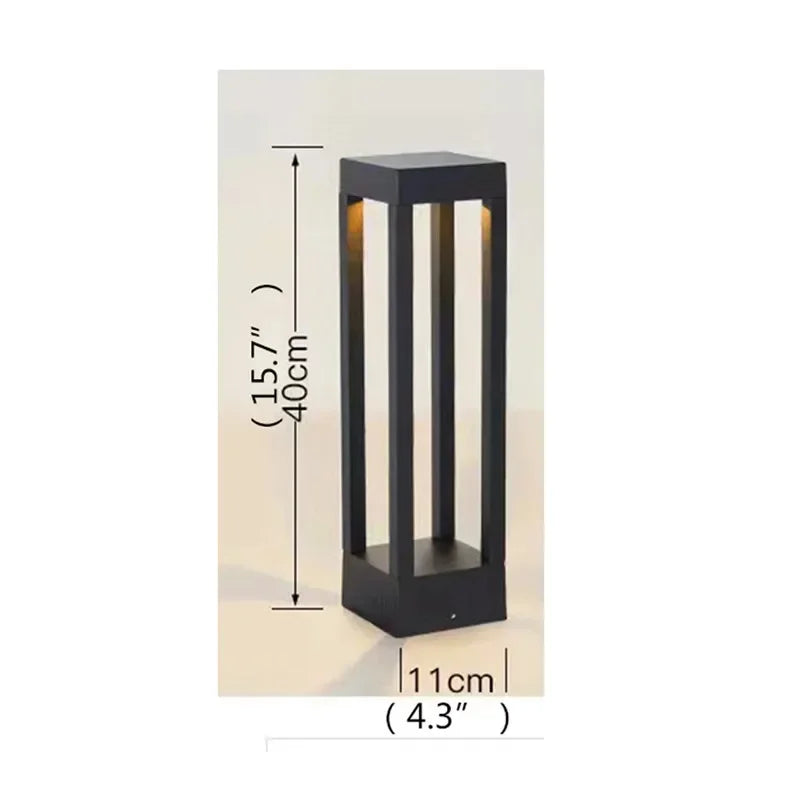 GISELLE Contemporary Outdoor Lawn Lamp LED Electric Waterproof Villa Garden Courtyard District Residential Quarters Lawn Lamp ﻿