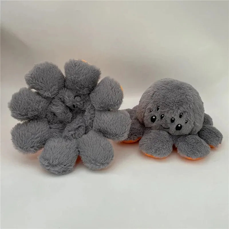 Halloween Pumpkin Octopus Plush Doll Flip Two Sides Plush Toy cute Child Adult Face Changing Atmosphere Decoration Gifts