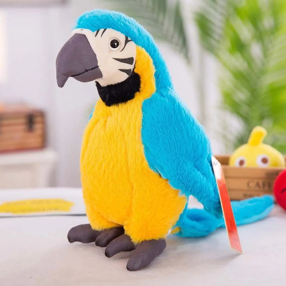 Plush Animal Toy Feather Figurine Parrot Plush Toy Parrot Plush Doll Simulation Plush Stuffed Doll Wild Animal Stuffed Toys