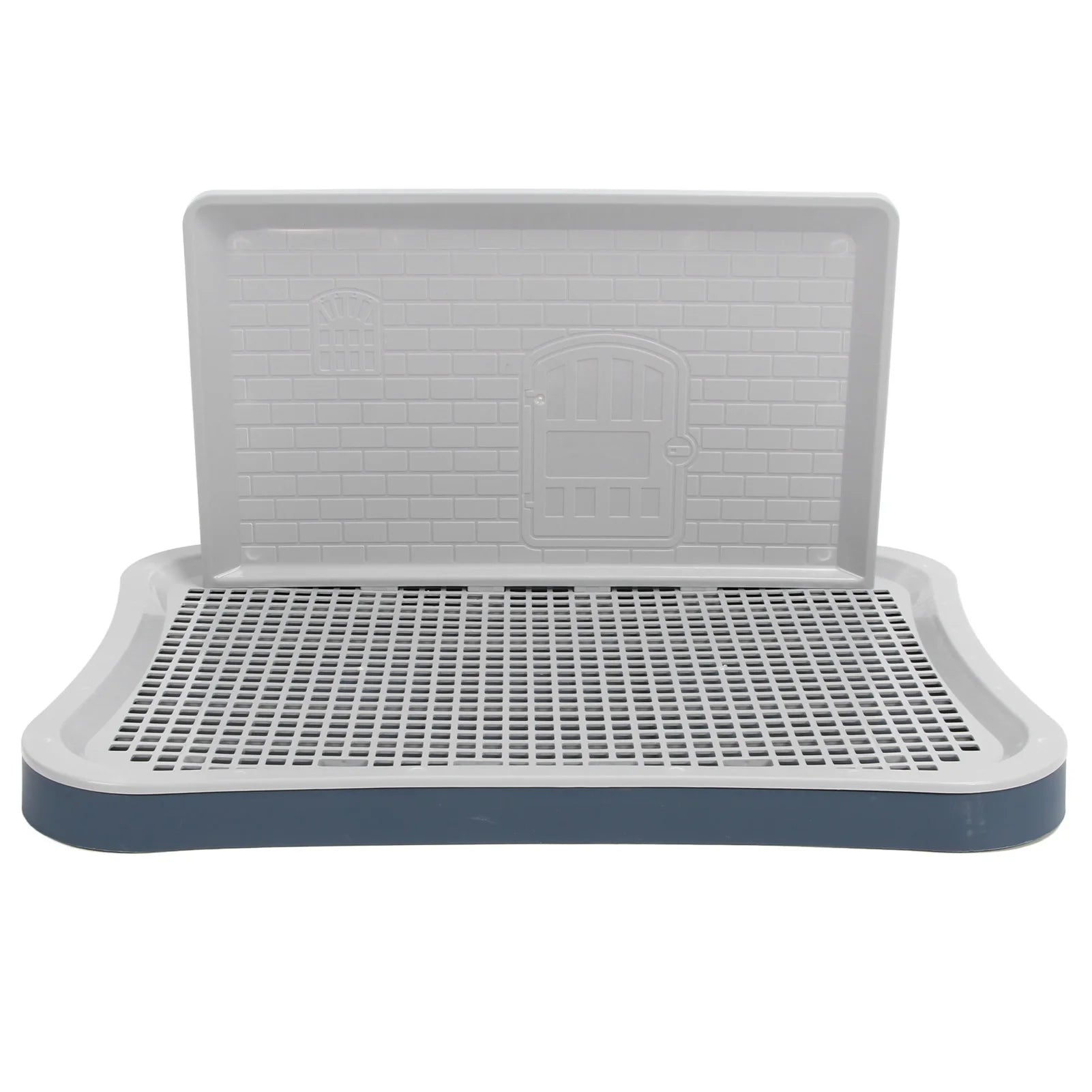 Dog Training Toilet with Wall Column Removable Portable Puppy Mesh Training Potty for Large Small Medium Pets Dog Potty Tray