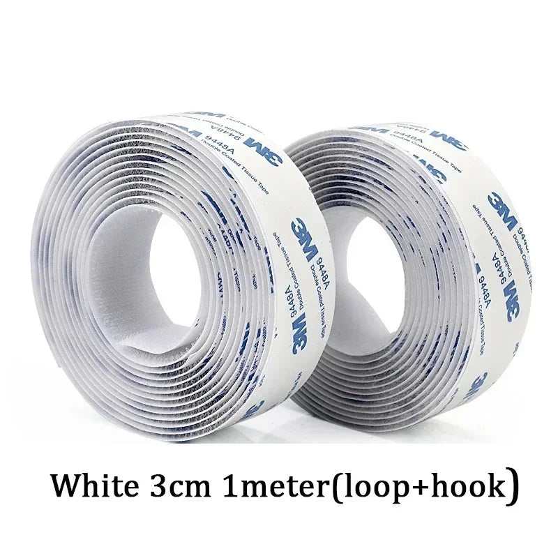 1M Extra Strong Self Adhesive Hook and Loop Fastener Tape Nylon Sticker Self Adhesive Strips DIY Craft 16/20/25/30/35/50mm