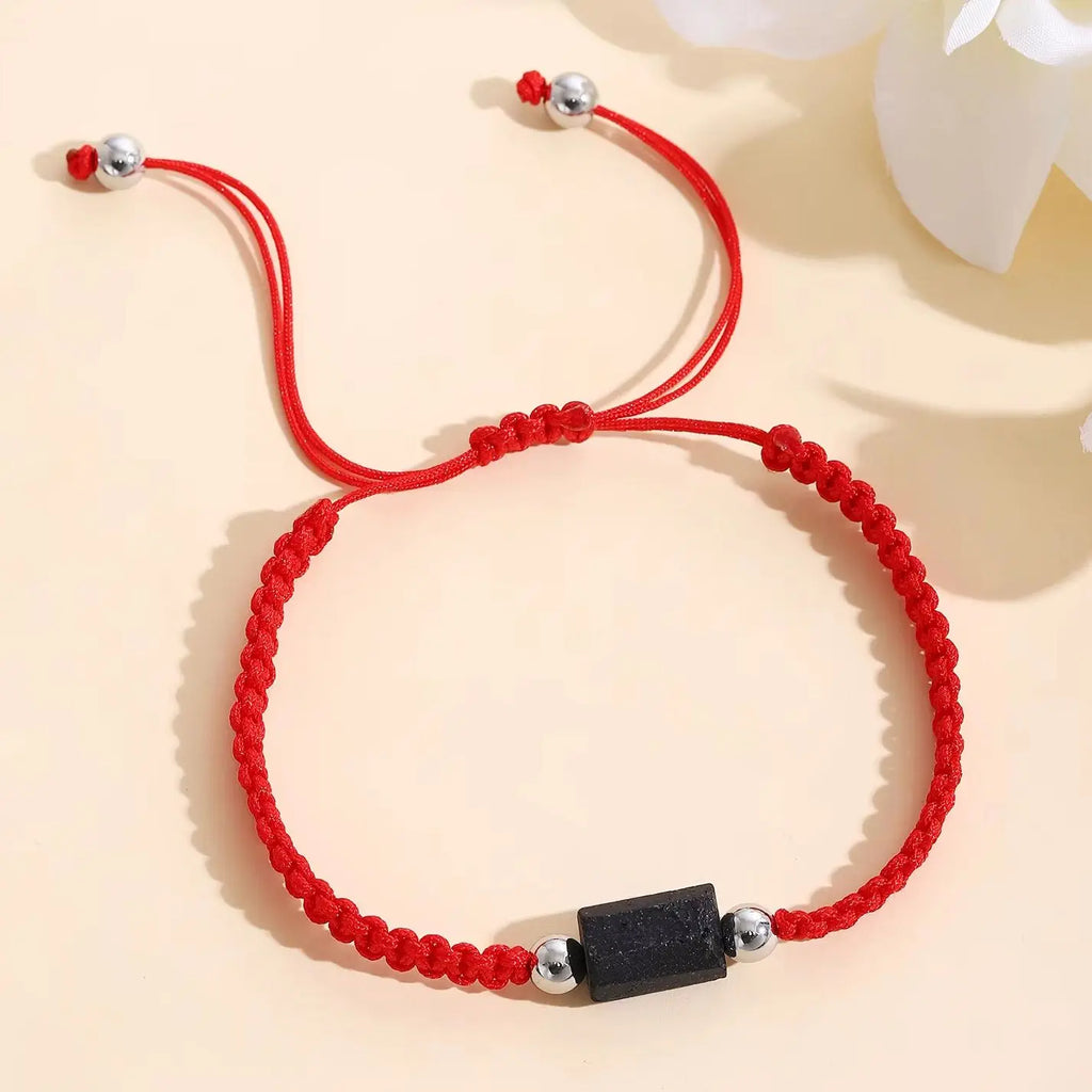 Black Tourmaline natural Bracelet for Men Women Healing Crystal Handmade Stretch Natural Stone Beaded Adjustable Jewelry Gift