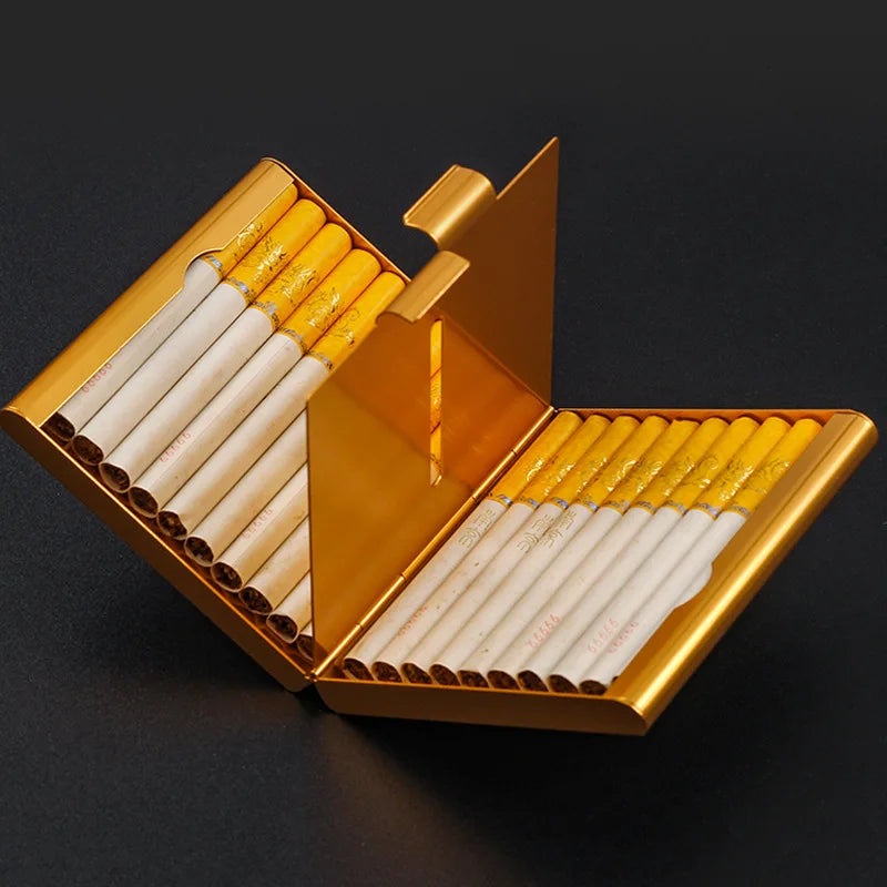 Hold 20 Sticks Cigarettes Cases Cover Creative Folio Cigarette Case Smoking Box Sleeve Pocket Tobacco Pack Cover