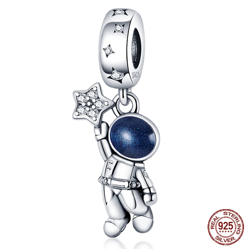 Original Ocean Series Fit 3mm Bracelet 100% Authentic 925 Sterling Silver Turtle Crab Mermaid Charm Beads DIY Jewelry Gift