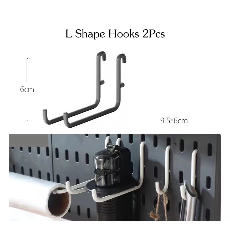 DIY Pegboard and Accessories, Multifunction Kitchen Organization, No Drill, Shelf, Wall Panels, Wall-Mounted Storage Rack