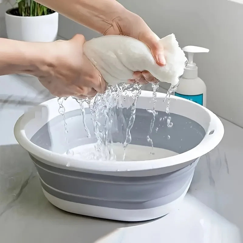 Folding Bowl Foot Bath Portable Wash Basin for Travel Silicone Folding Bowl Pedicure Tubs Foldable Basin Portable Foot Bath
