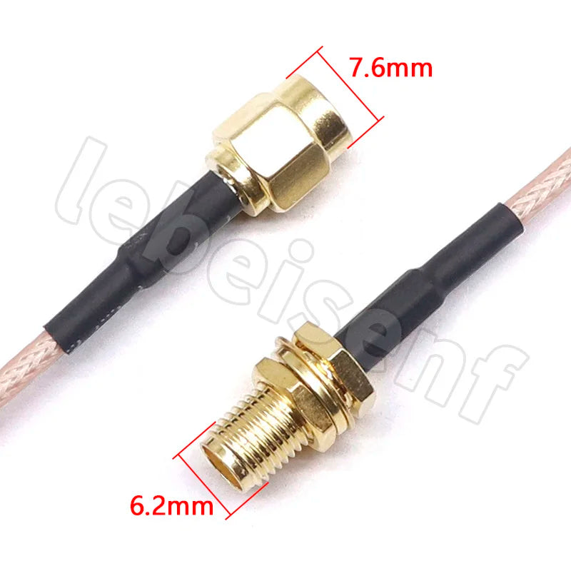 Antenna extension cable SMA-JK SMA male to female inner screw inner hole to outer screw inner needle RG316 adapter cable