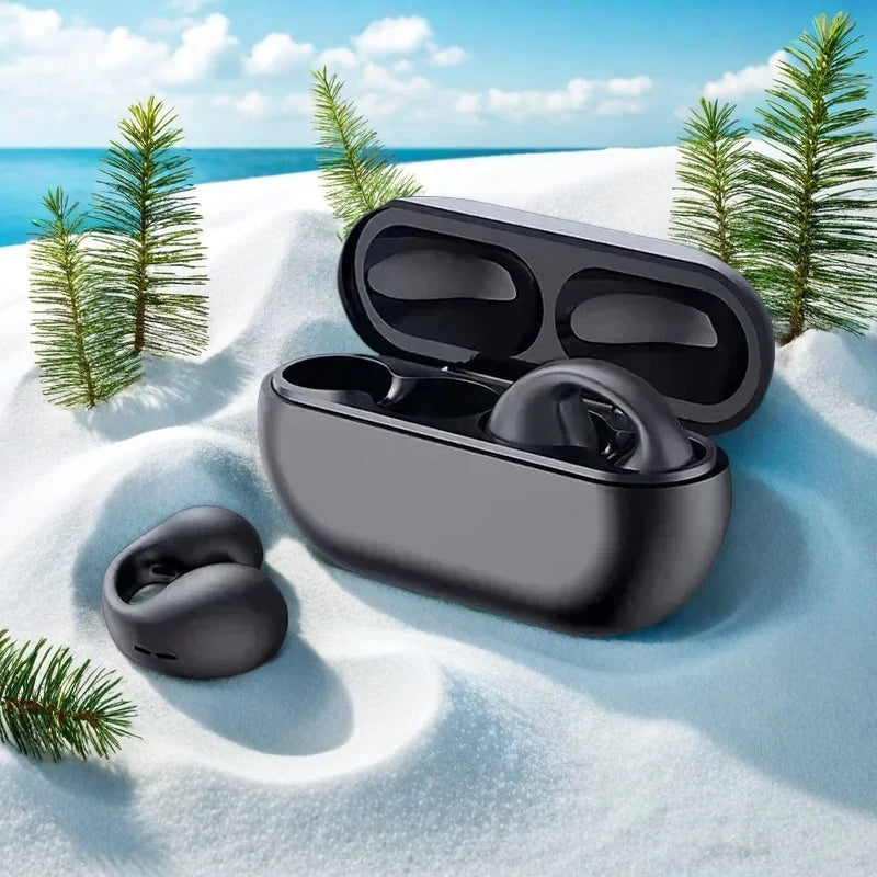 T75 Fone Bluetooth Headset 5.3 Wireless Bone Conduction Headphones  Canceling HD Call Sports Gaming Earphone