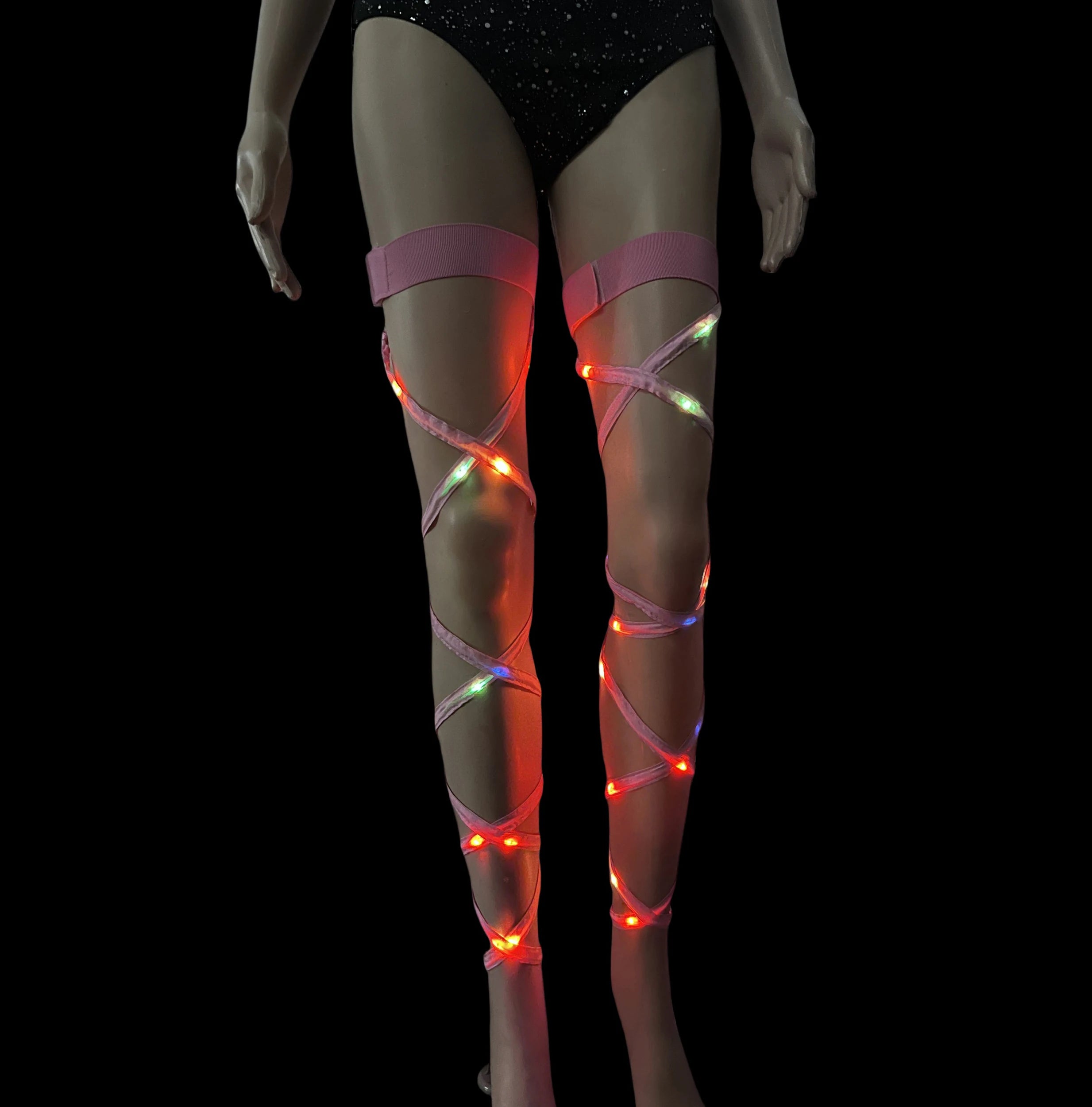 New Women's LED Rave Leg Wraps clothing accessories Personality Fashion Suitable For Multiple Scenarios LED lights Up Leg Wraps