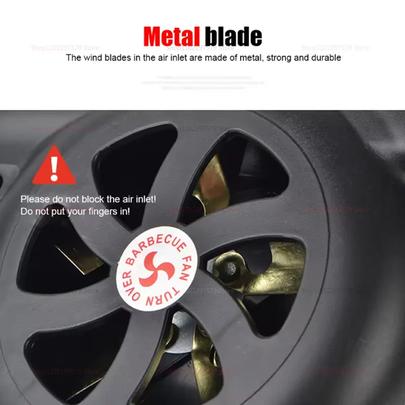 Camping Handheld Blower Lightweight Outdoor BBQ Hand Crank Fan Barbecue Accessories Portable Aiding Fire Cooking Tools