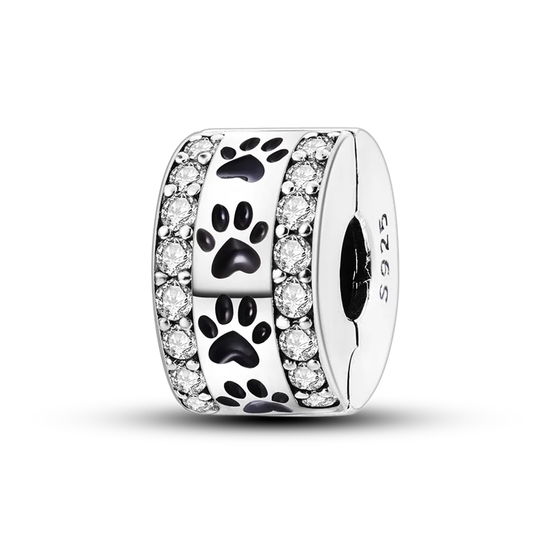 2025 Hot Sale Charms Bead 925 Sterling Silver Pink Butterfly Luminous Firefly Dangle Fit Bangle Bracelet Necklace DIY Jewelry