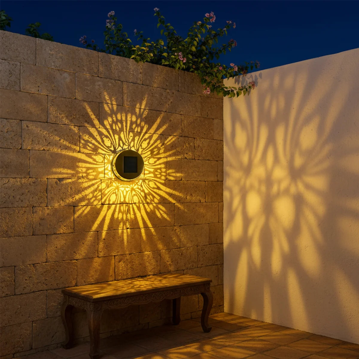 Solar Wall Fence Light Lamp Powered Lights Waterproof Led Outdoor Decorative Deck Step Garden Post Lamps Yard Metal Patio Stair