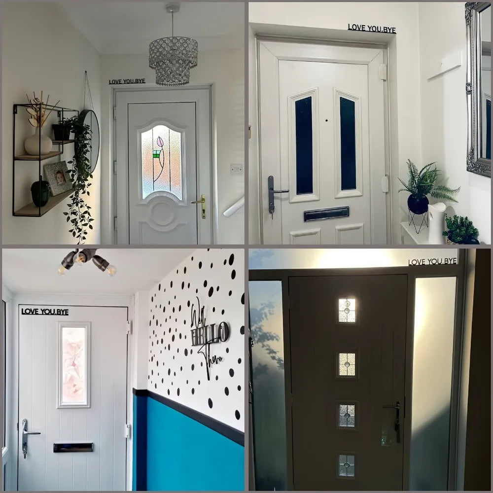 Modern Metal "LOVE YOU, BYE" Wall Art – Love Themed Wall Sculpture for Living Room,Wedding,Christmas,Indoor Wall Mounted Artwork