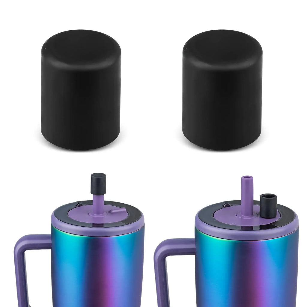 2 Pack Magnetic Straw Caps Compatible with BrüMate All Era and Resa Tumblers, Silicone Straw Caps Toppers Compatible with Brumat