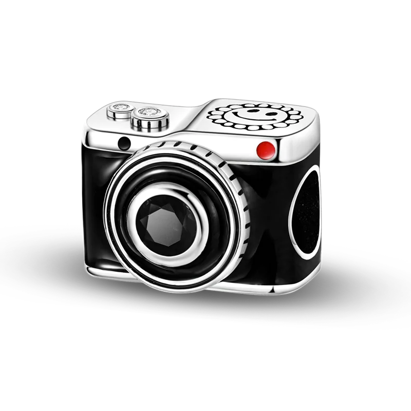 2025 Hot Sale Charms Bead 925 Sterling Silver Pink Butterfly Luminous Firefly Dangle Fit Bangle Bracelet Necklace DIY Jewelry