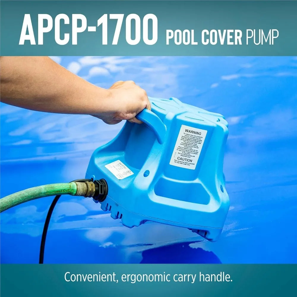 Garden Furniture -Hot-Sell!Light Blue,APCP-1700 115-Volt, 1/3 HP, 1745 GPH, Automatic,Submersible,Swimming Pool Cover Pump with