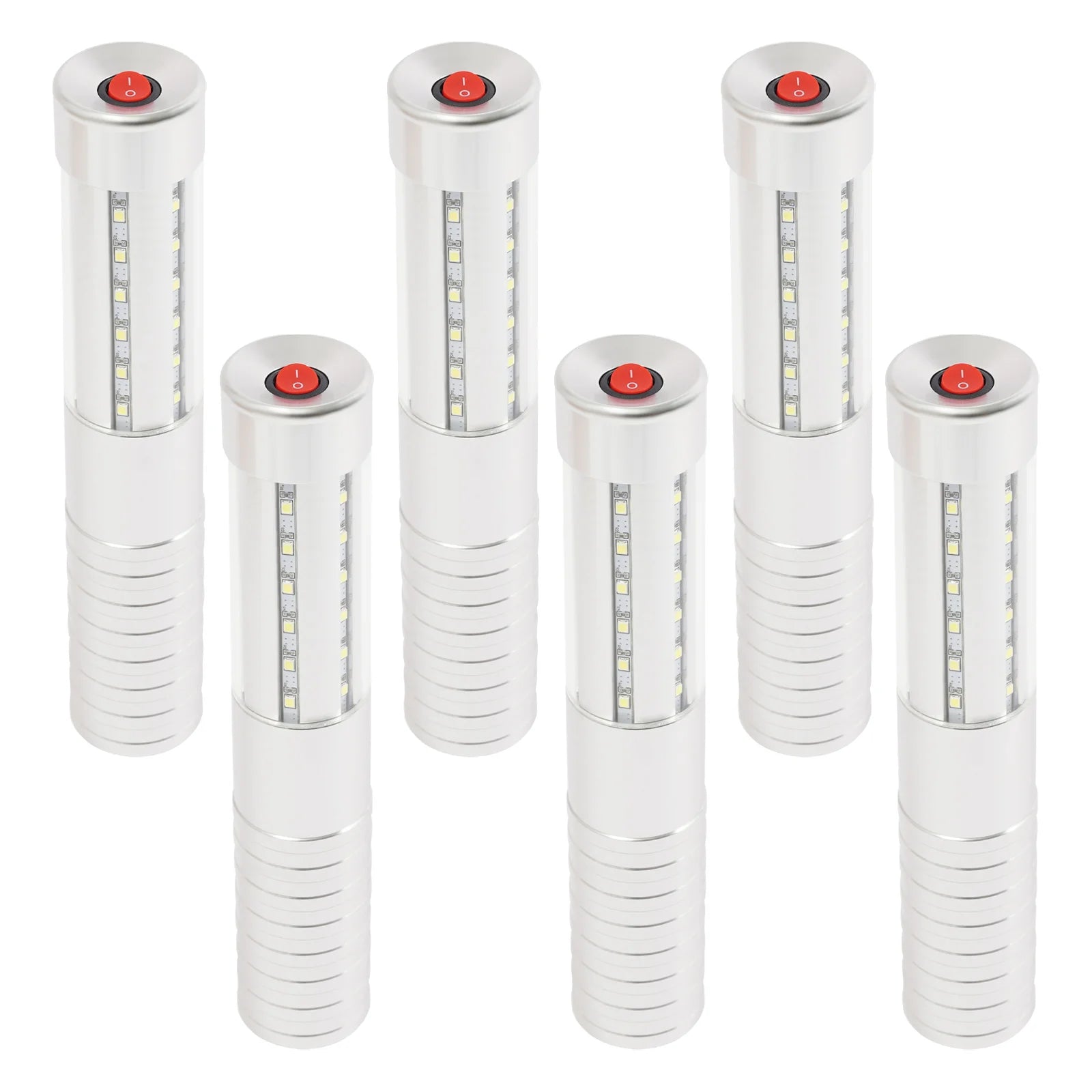 6 PCS LED Sticks, 3 Modes, Rechargeable, Reusable, Aluminum Alloy Glow Lights for Event Nightclubs Weddings Party