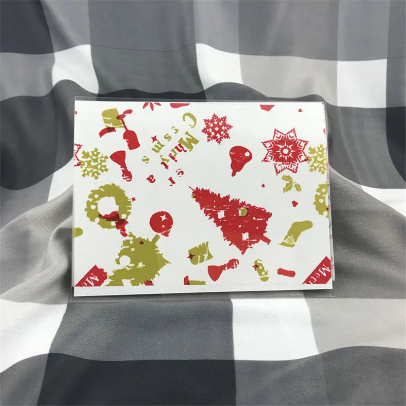 100Pcs DIY Handmade Nougat Candy Packaging Oil Paper Milk  Taffy Wrapper New Year Xmas Party Decor