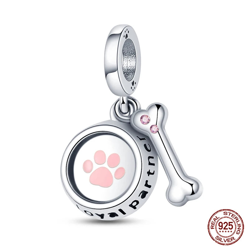 Fit Qikaola 925 Original Bracelet Fashion Bee Astronaut Eiffel Tower 925 Silver Charms Beads Fine DIY Birthday Jewelry For Women