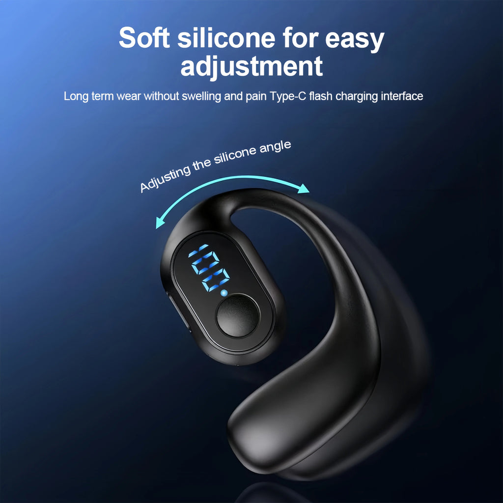 Bluetooth 5.3 Headphone Ear Hook Wireless Earphone HiFi Stereo Noise Reduction Earbud Gaming Headset for Huawei Xiaomi iPhone