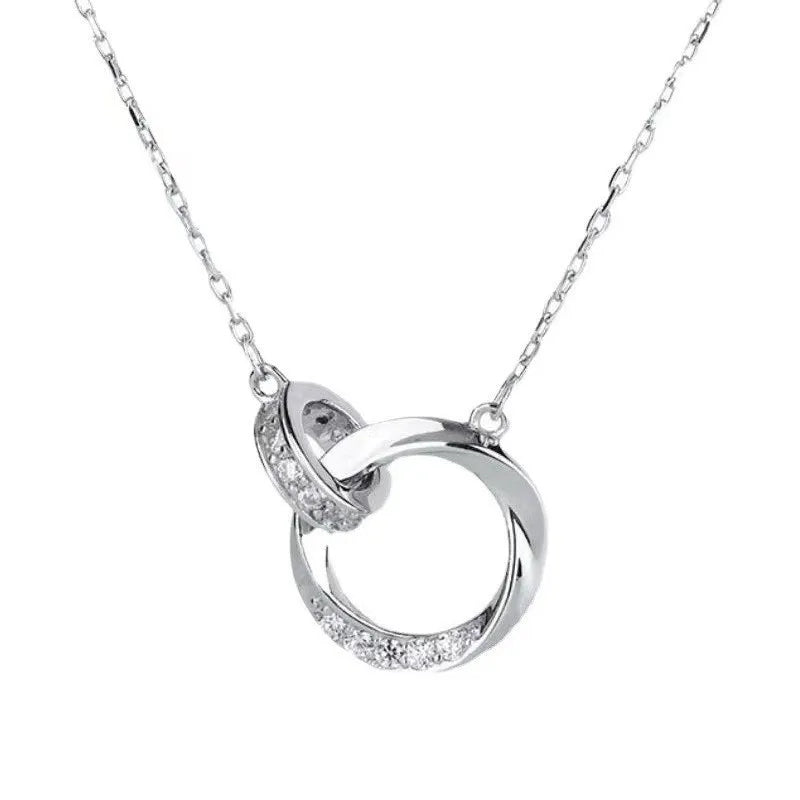 925 Sterling Silver AAA Zircon Necklace Chain High Quality Fashion Jewelry For Women Men Wedding Birthday Party Gift