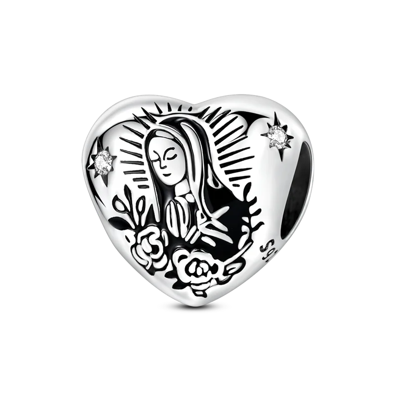 Original Charms Bead 925 Sterling Silver Inlaid Zirconium Bowknot Love Heart Balloon Pendants Fit Bracelet DIY Jewelry Marking