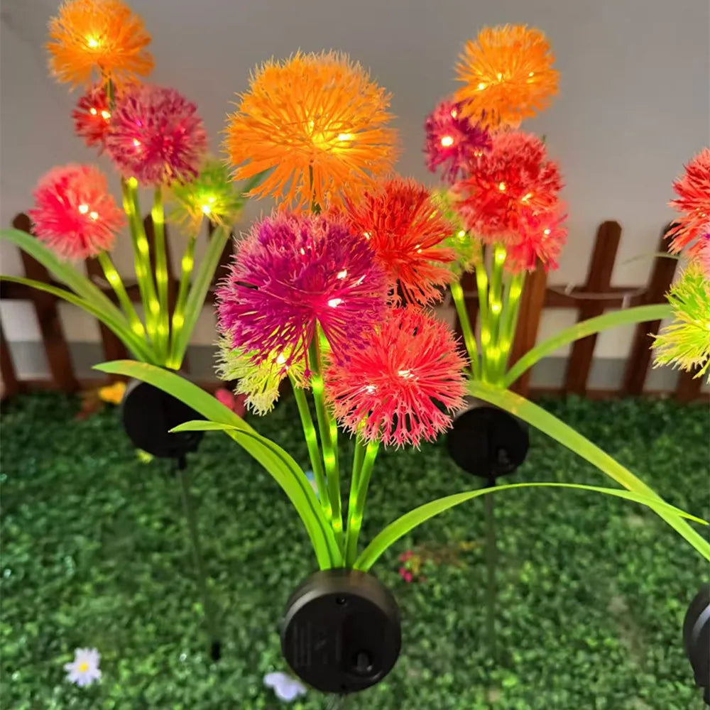 Garden Solar Flower Lawn Lights For Outdoor Decoration Yard Light Waterproof Landscape Solar-Powered LED Lamps 500